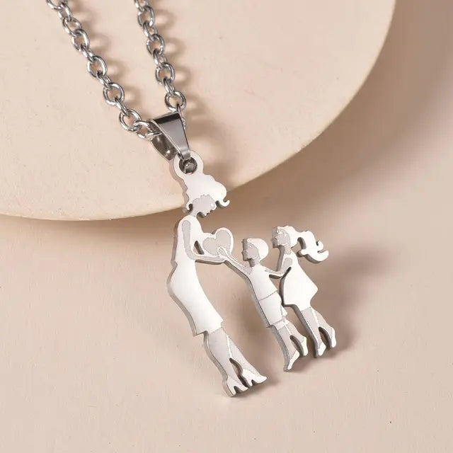 Family Silver Necklaces