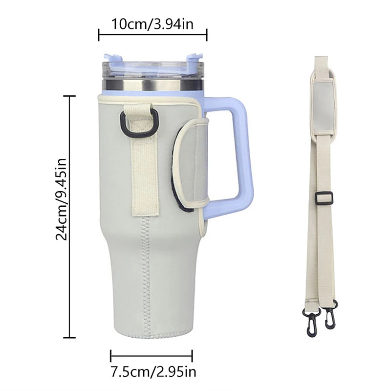 Adjustable Shoulder Strap Carrier Bag For Stanley Tumbler