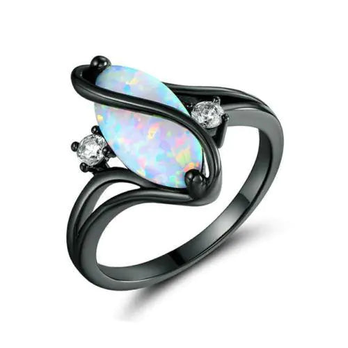 Black Opal Ring