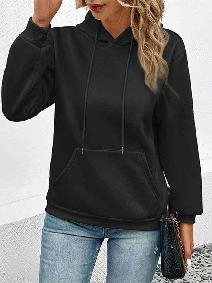 Long Sleeve Front Pocket Hoodie