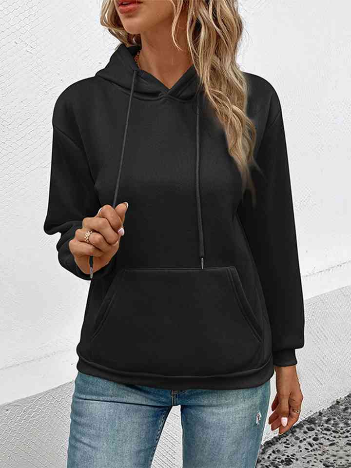 Long Sleeve Front Pocket Hoodie