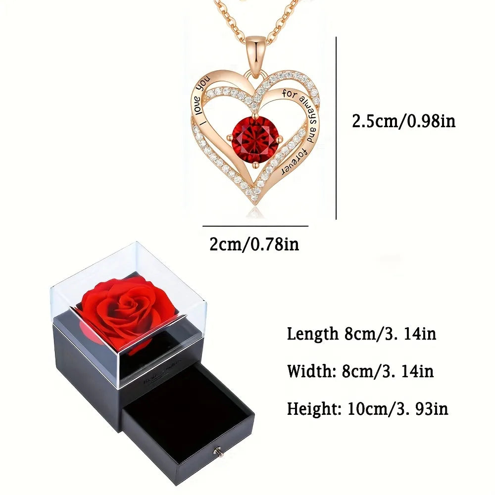 Rose Necklace Gift Set