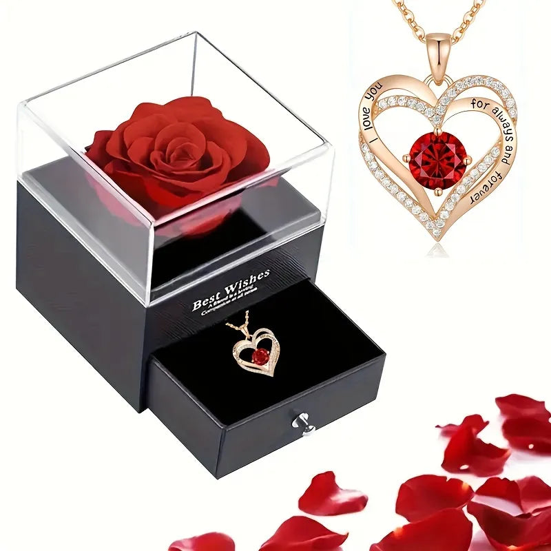 Rose Necklace Gift Set