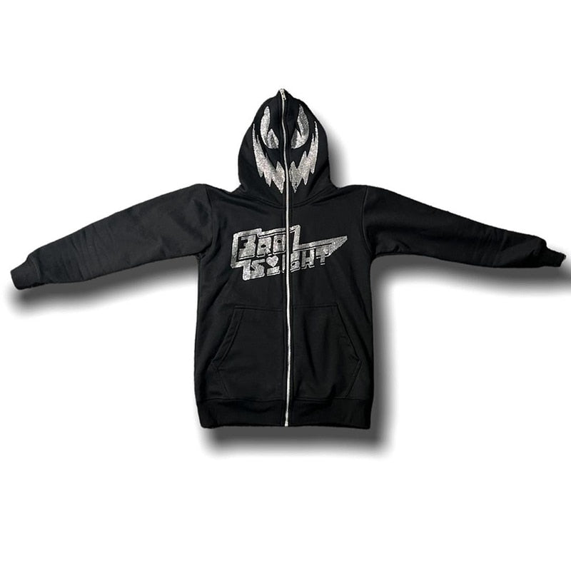 Rhinestone Skeleton Hoodie