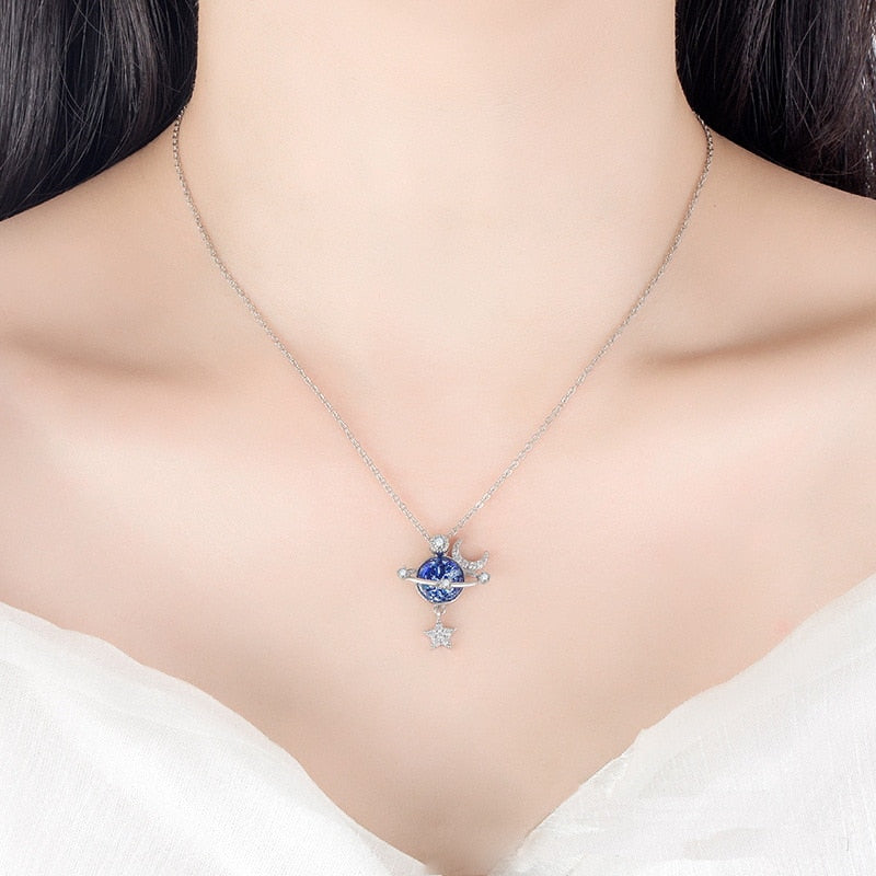 Shiny Zircon Necklace