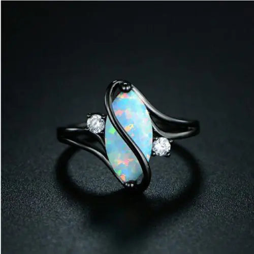 Black Opal Ring